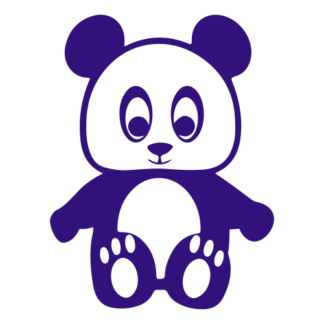 Hugging Panda Decal (Purple)